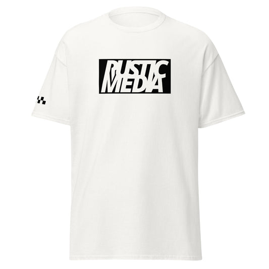 Black Logo Rustic Media 100% Cotton Tee