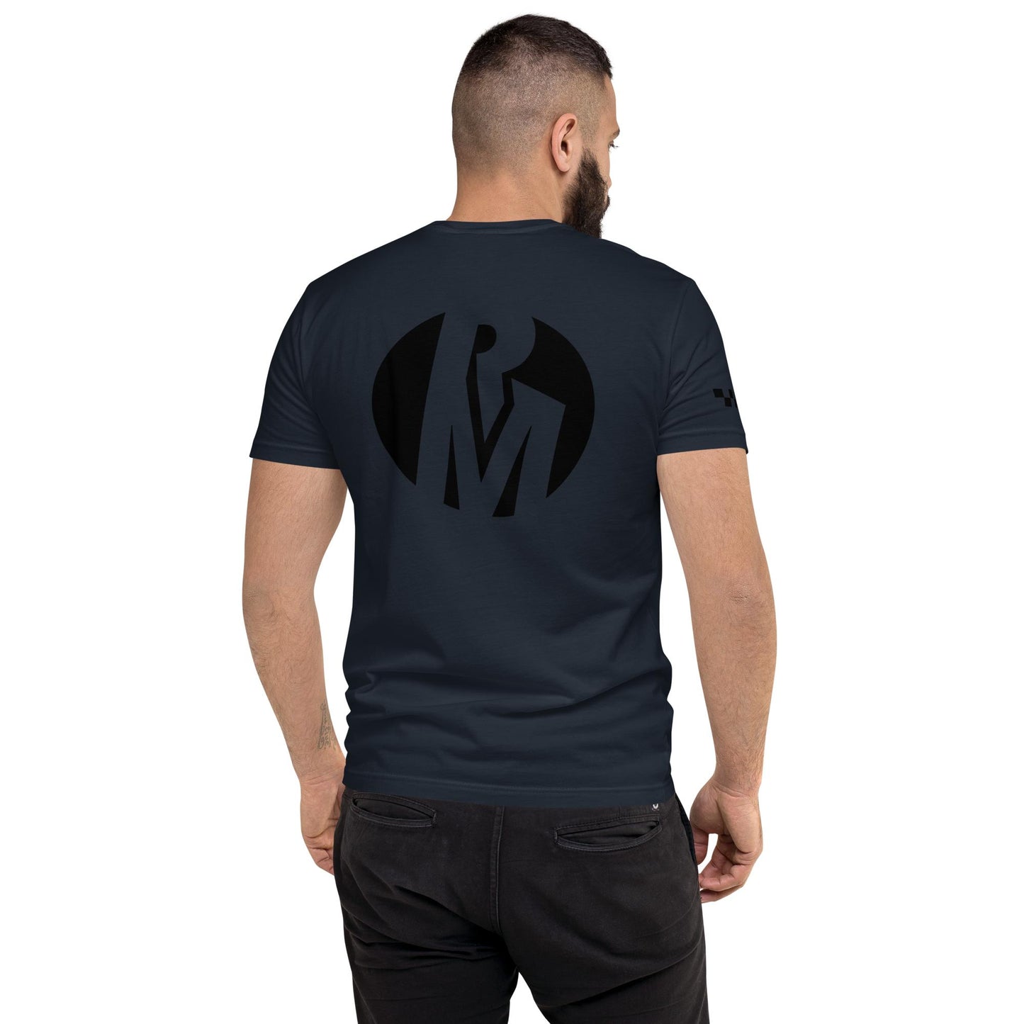 Black Logo Rustic Media Lightweight Tee