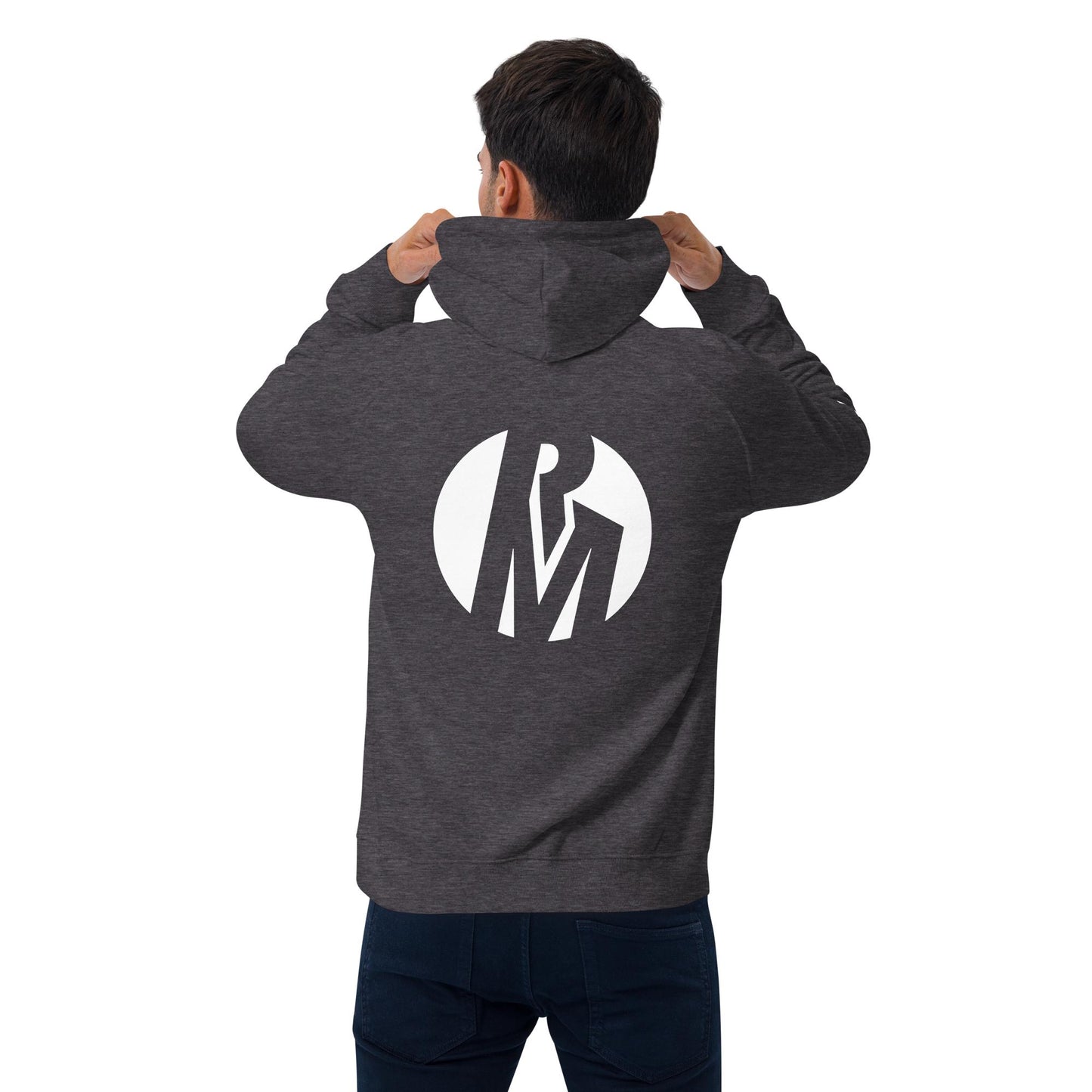 White Logo Rustic Media Hoodie